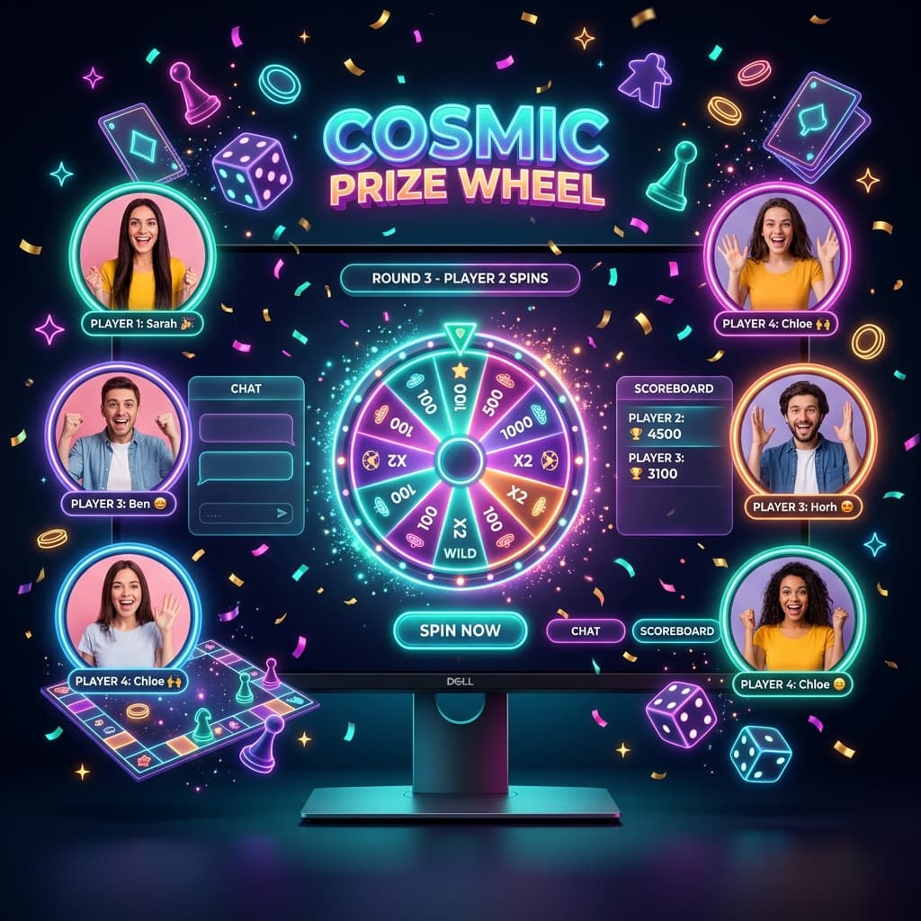Top 10 Virtual Party Games Using Spin Wheels (Perfect for Zoom, Teams, and Family Nights)