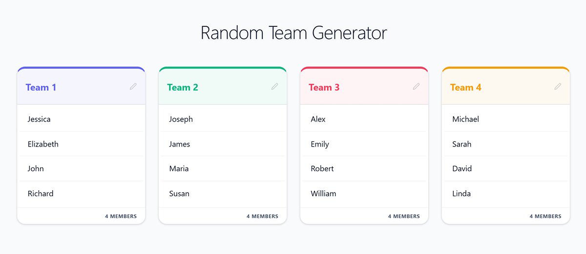 Name Random Team - Random Team Generator | YaySpinner